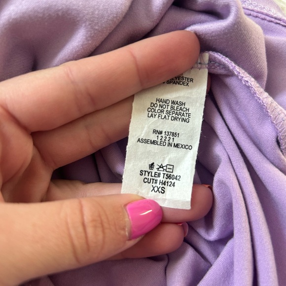 NWT Purple Crop Top - Picture 2 of 2